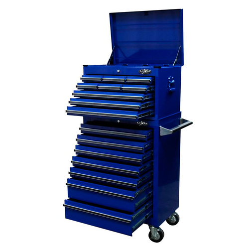 Purchase MAXIM 16 Drawer Combo Blue Top Tool Chest Roll Cabinet Package ...