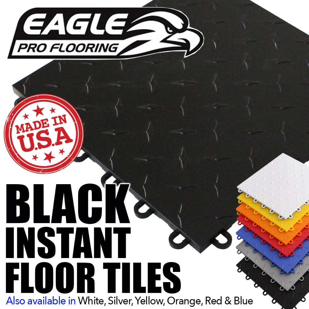 Eagle Pro Flooring Tiles Black Instant Floor Tile