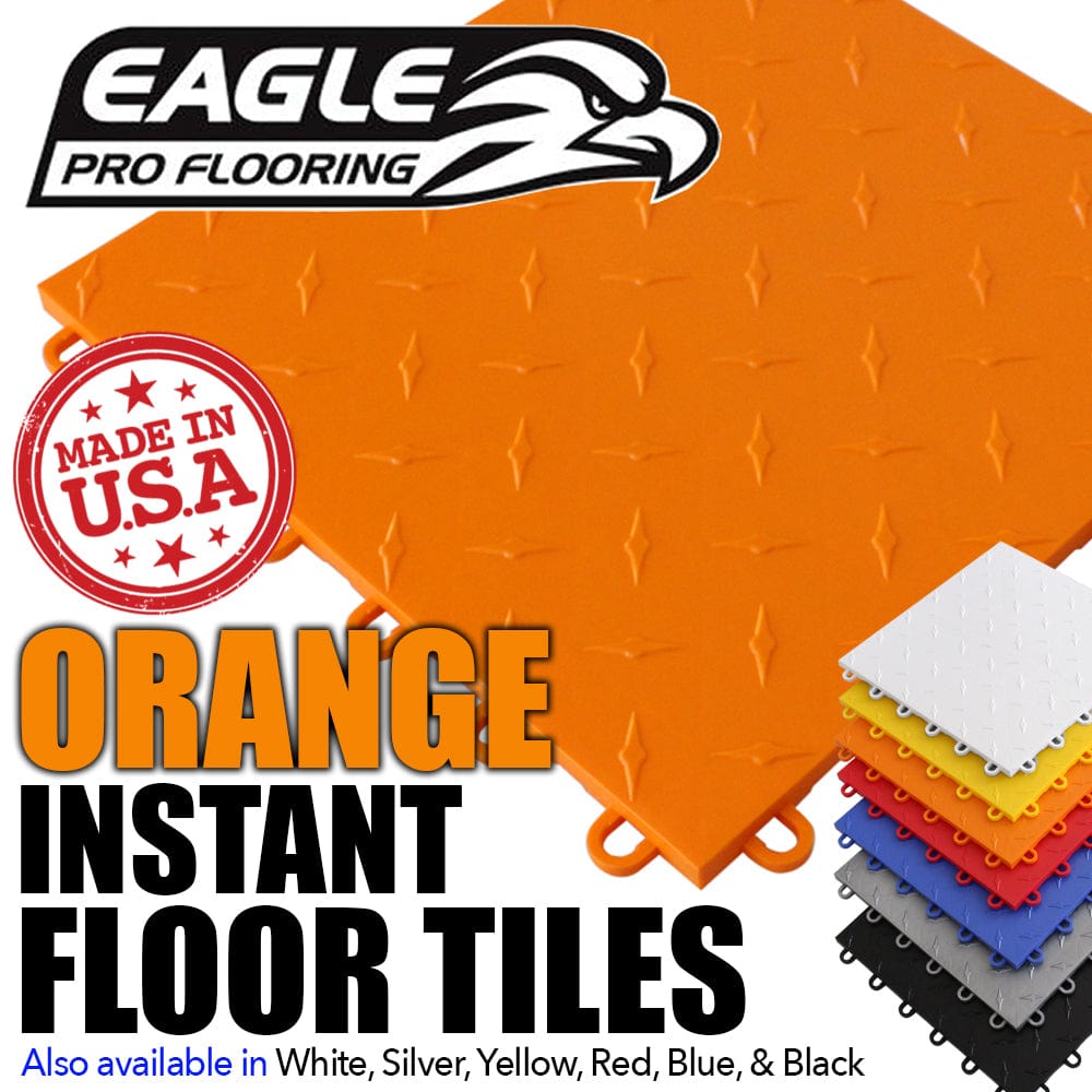 Eagle Pro Flooring Tiles Orange Instant Floor Tile