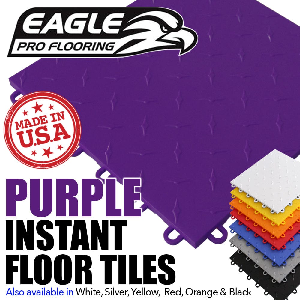 Eagle Pro Flooring Tiles Purple Instant Floor Tile