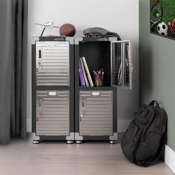 Just Pro Tools GS - Wall cabinets, Top cabinets, Stool, Stainless Steel bin MAXIM HD 4 Tier Stackable Storage Locker