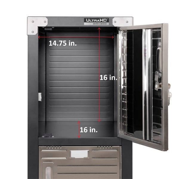 Just Pro Tools GS - Wall cabinets, Top cabinets, Stool, Stainless Steel bin MAXIM HD 4 Tier Stackable Storage Locker