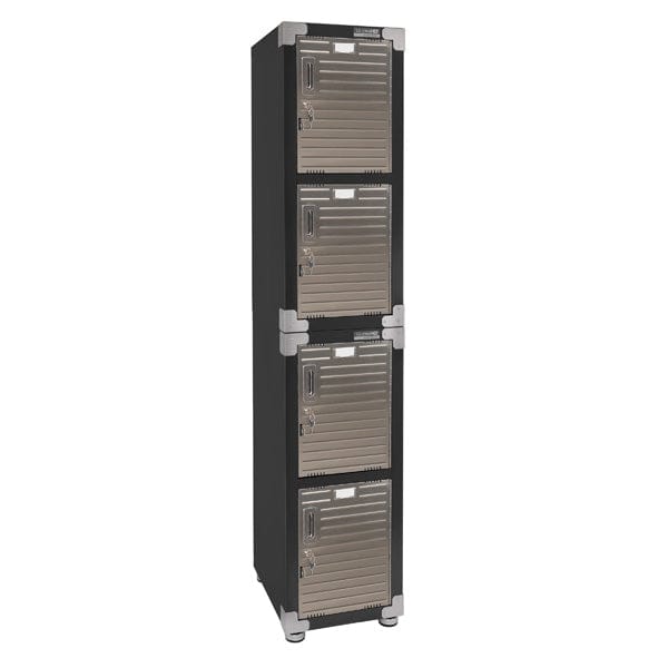 Just Pro Tools GS - Wall cabinets, Top cabinets, Stool, Stainless Steel bin MAXIM HD 4 Tier Stackable Storage Locker