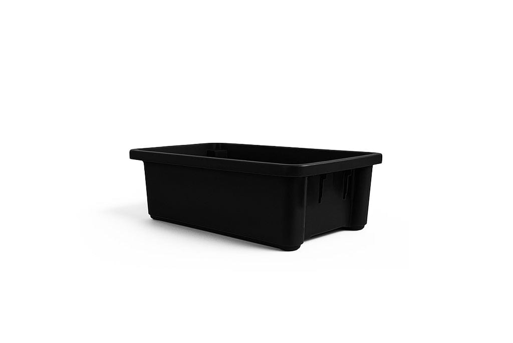 Just Pro Tools Storage Crate Black Plastic Tubs 645mm x 413mm x 210mm