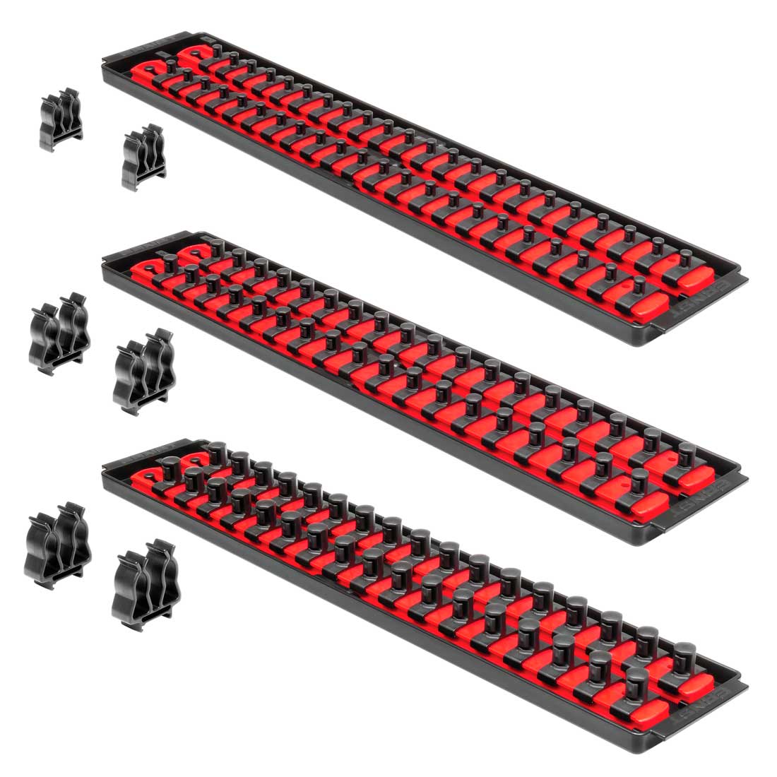 Just Pro Tools Tool Organisers Socket Boss Combo Pack 18" - Red