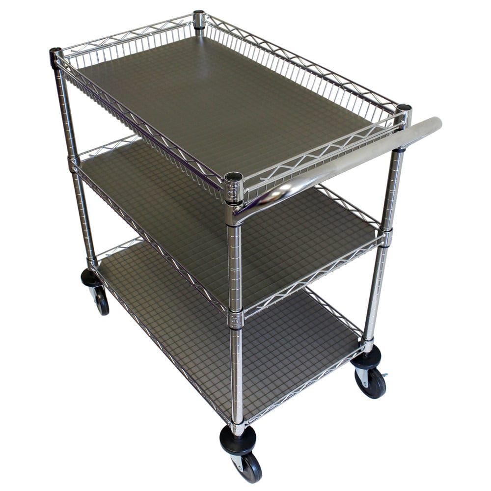 Maxim HD 3 Tier Trolley MAXIM Commercial 3 Tier Heavy Duty Utility Trolley Cart