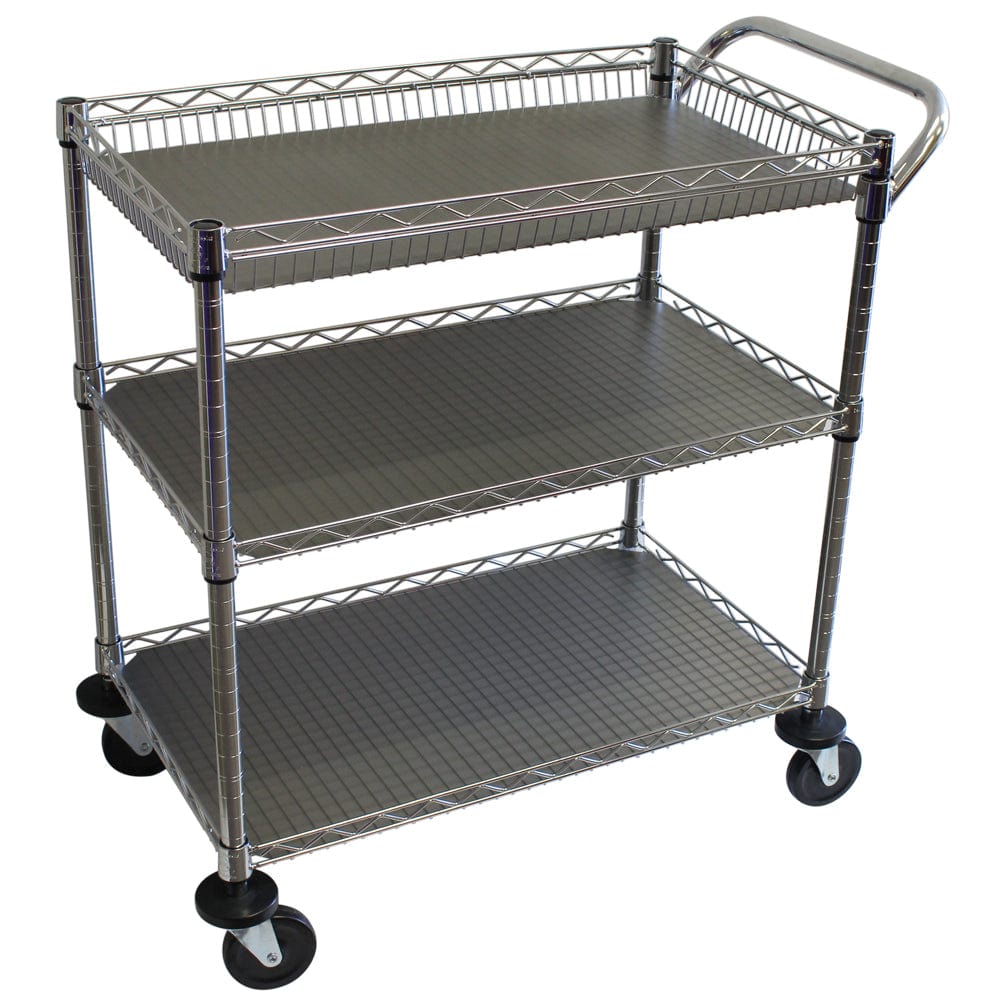 Maxim HD 3 Tier Trolley MAXIM Commercial 3 Tier Heavy Duty Utility Trolley Cart