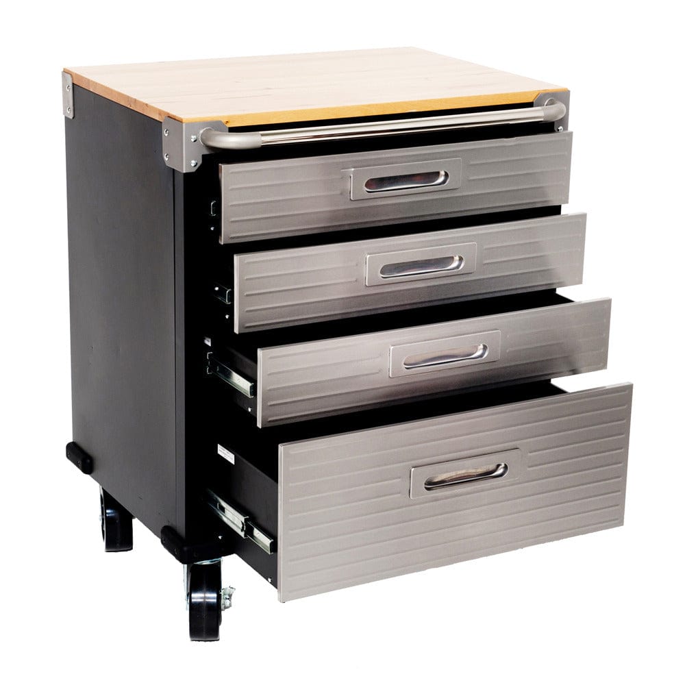 Maxim HD GS - 48” Roll cabinet MAXIM HD 4 Drawer Timber Top Roll Cabinet