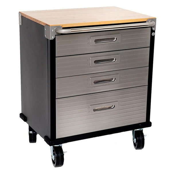 Maxim HD GS - 48” Roll cabinet MAXIM HD 4 Drawer Timber Top Roll Cabinet