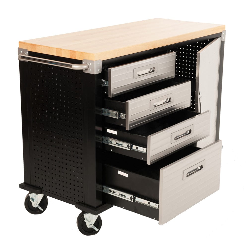 Maxim HD GS - 48” Roll cabinet MAXIM HD 48 inch 4 Drawer Roll Cabinet Mobile Rolling Storage Cabinet