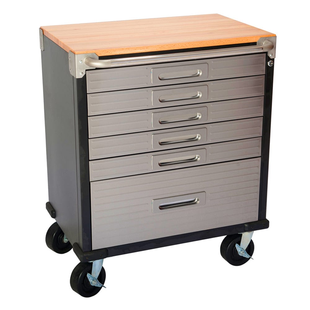 Maxim HD GS - 48” Roll cabinet MAXIM HD 6 Drawer Timber Top Roll Cabinet