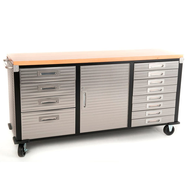 Maxim HD GS - 72“ Roll cabinet Timber Top MAXIM HD 72 inch Wide Roll Cabinet Rolling Mobile Storage Cabinet