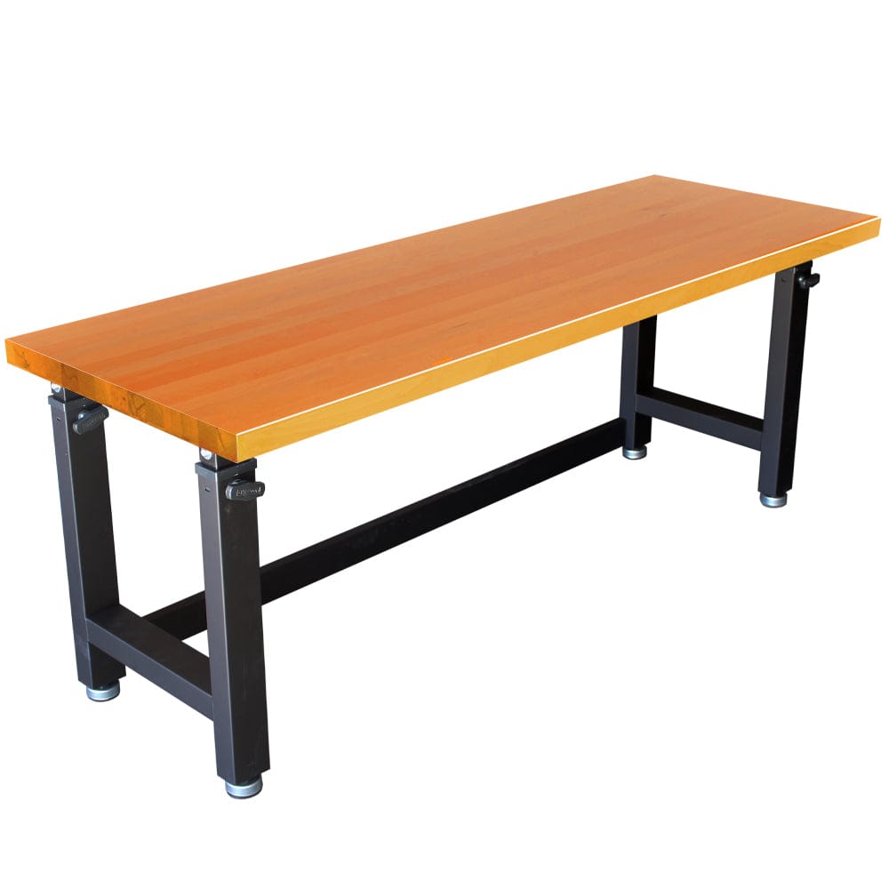 Maxim HD GS - 72" Workbench MAXIM HD 72 inch Timber Top Adjustable Height Workbench Garage Work Bench with Levelling Feet 720mm to 1024mm high