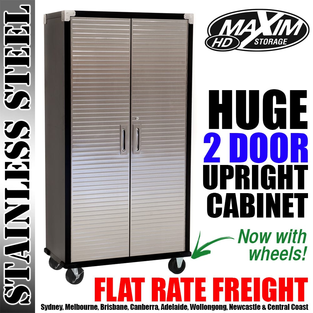 Maxim HD GS - 920mm Upright Cabinet MAXIM HD Upright Cabinet with Wheels - Standard Size Storage Cabinet