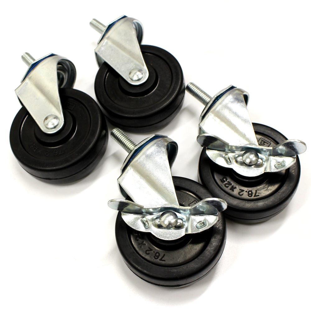 Lowerable Castors Commercial Rack Small Swivel Castors (Set of 4) – Just Pro Tools