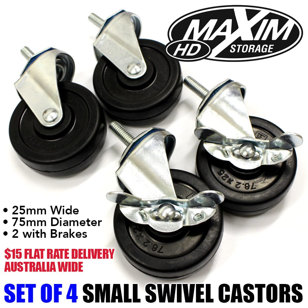 Maxim HD GS - Accessories Set of 4 Small Swivel Castors (Wheels)