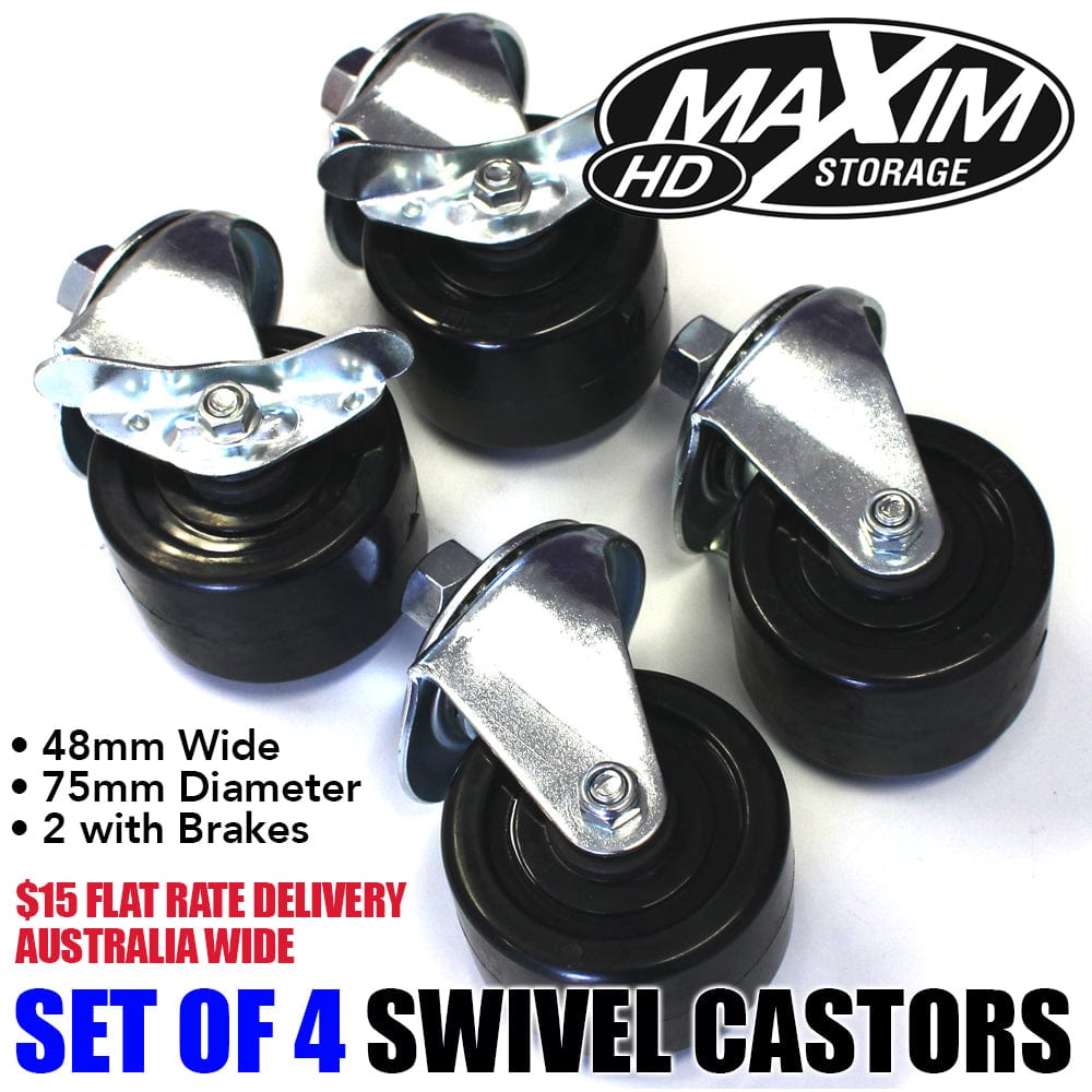 Maxim HD GS - Accessories Set of 4 Swivel Castors (Wheels)