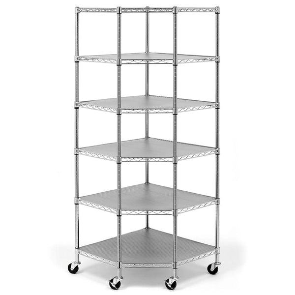 Maxim HD GS - Shelf MAXIM 6 Tier Commercial Corner Wire Rack Shelving System