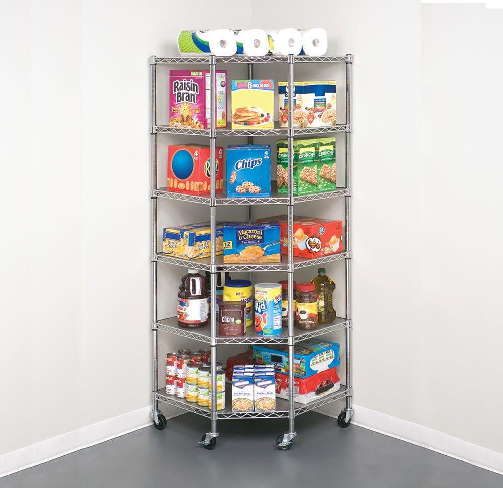 MAXIM 6 Tier Corner Wire Rack Shelving – Just Pro Tools