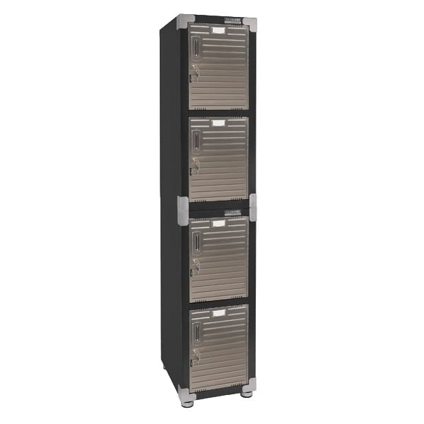 Maxim HD GS - Wall cabinets, Top cabinets, Stool, Stainless Steel bin MAXIM HD 4 Tier Storage Locker