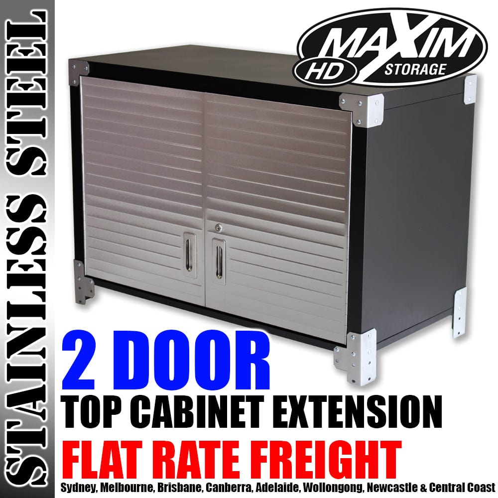 Maxim HD GS - Wall cabinets, Top cabinets, Stool, Stainless Steel bin MAXIM HD Top Cabinet Extension - for the Standard Upright Storage Cabinet (AVAILABLE IN TWO DIFFERENT HEIGHTS)