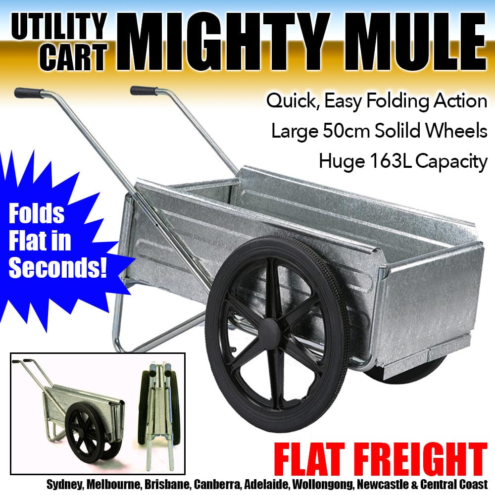 Maxim HD Mighty Mule Mighty Mule Folding Wheelbarrow