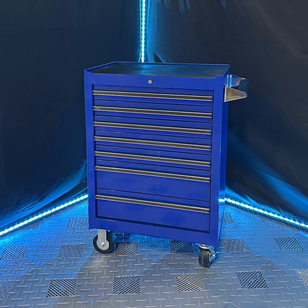 Maxim Pro Series 27” Roll cabinet MAXIM 27" Blue 7 Drawer Roll Cabinet