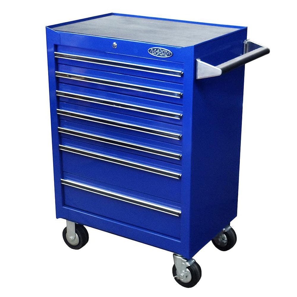 Maxim Pro Series 27” Roll cabinet MAXIM 27" Blue 7 Drawer Roll Cabinet