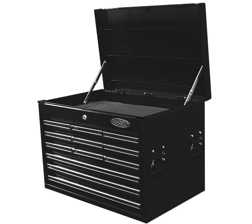 Maxim Pro Series 27” Top chest MAXIM 27" Black 12 Drawer Top Chest Toolbox