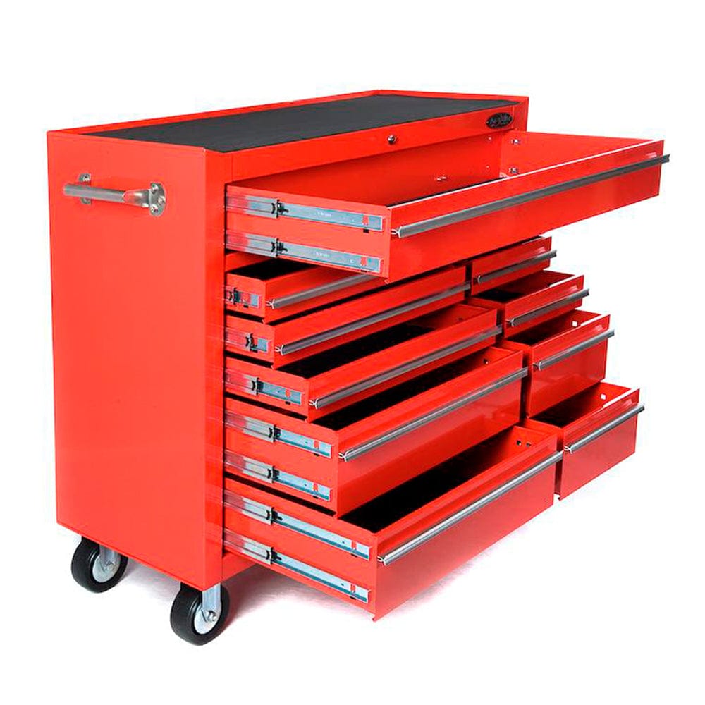 Maxim Pro Series 42” Combo - 42” Roll cabinet, 27” Top Chest MAXIM 42" Red 23 Drawer Combo Toolbox & Roll Cabinet