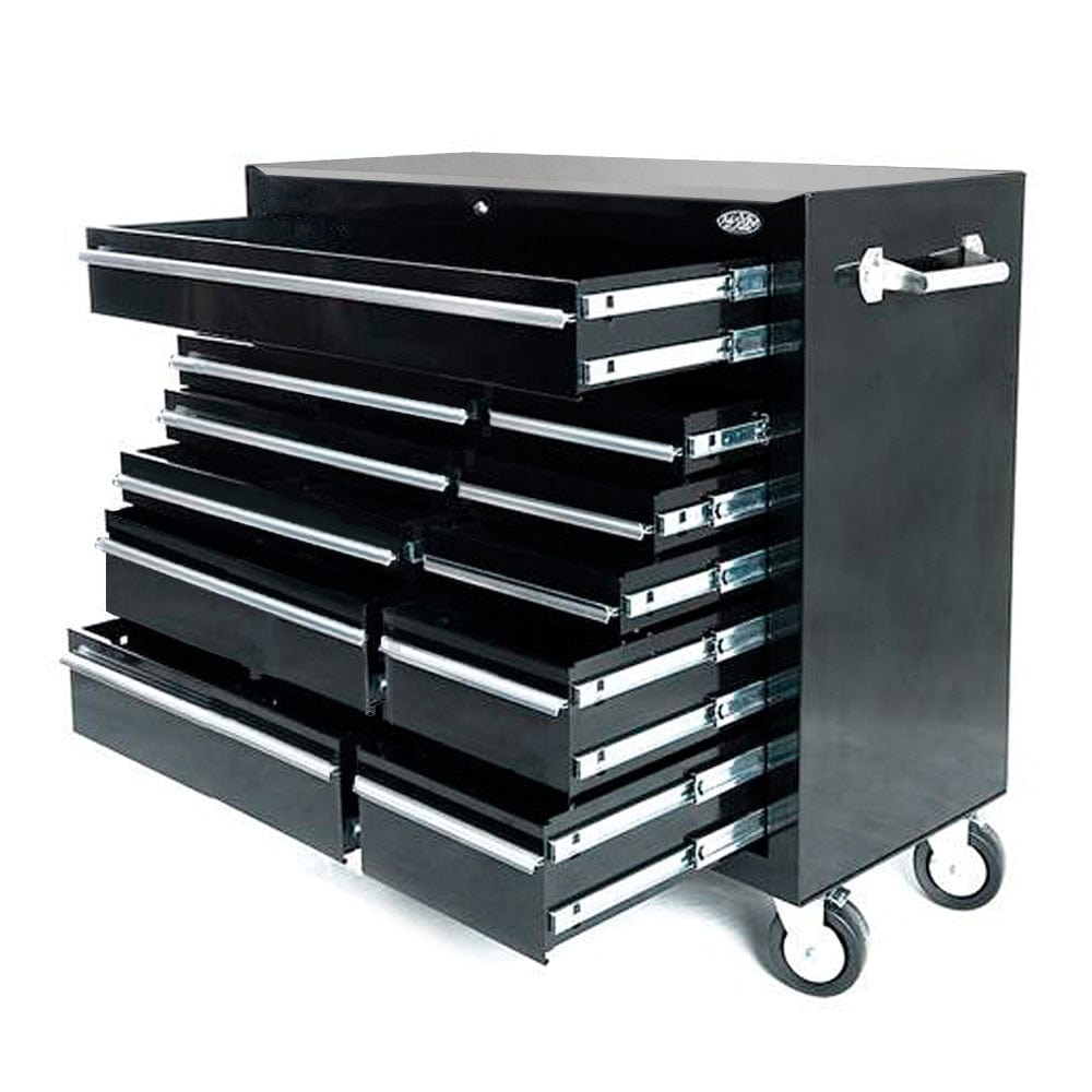 Maxim Pro Series 42” Combo - 42” Roll cabinet, 42” Top chest MAXIM 42" Black 19 Drawer Top Chest Roll Cabinet Toolbox