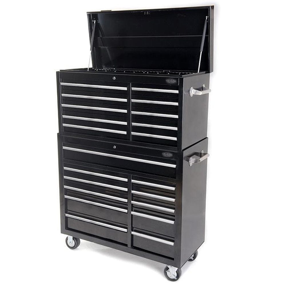 Maxim Pro Series 42” Combo - 42” Roll cabinet, 42” Top chest MAXIM 42" Black 21 Drawer Top Chest Roll Cabinet Toolbox