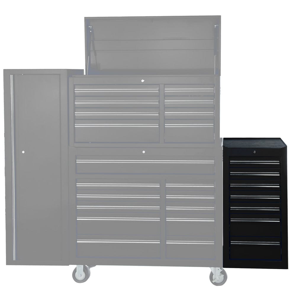Maxim Pro Series 42” Side Cabinet MAXIM 42" Black 7 Drawer Side Cabinet Toolbox