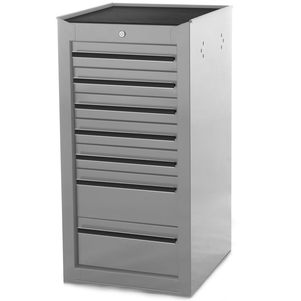 Maxim Pro Series 42” Side Cabinet MAXIM 42" Nardo Grey 7 Drawer Side Cabinet Toolbox