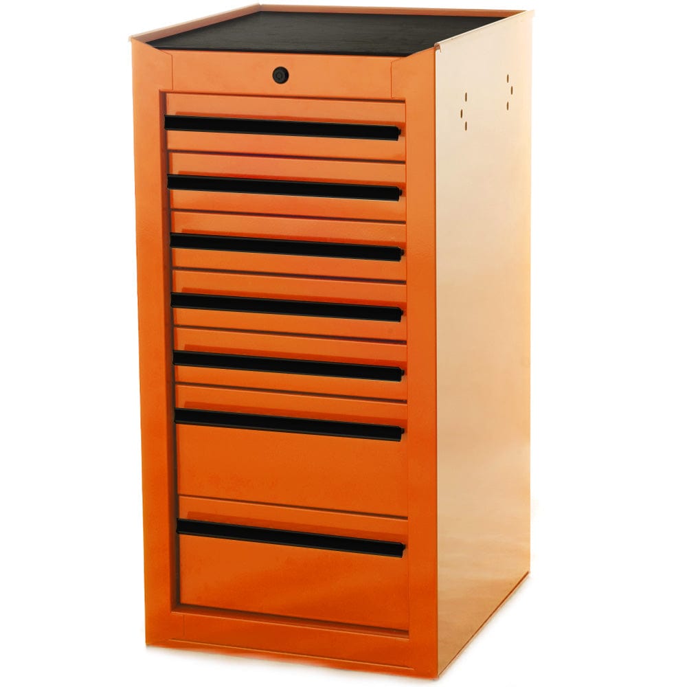 Maxim Pro Series 42” Side Cabinet MAXIM 42" Orange 7 Drawer Side Cabinet Toolbox