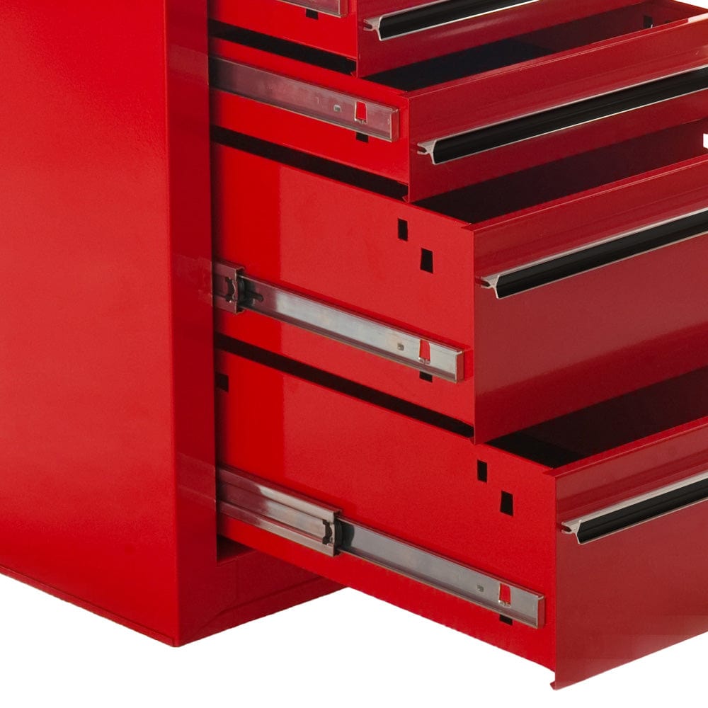 Maxim Pro Series 42” Side Cabinet MAXIM 42" Red 7 Drawer Side Cabinet Toolbox