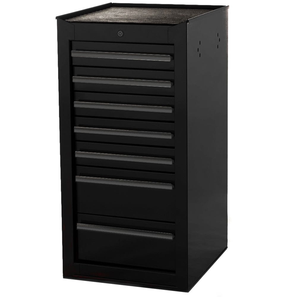 Maxim Pro Series 42” Side Cabinet MAXIM 7 Drawer Black Side Cabinet Toolbox Extension Storage Medium Size Tool Box