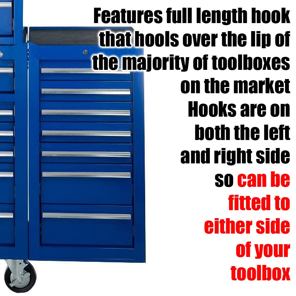 Maxim Pro Series 42” Side Cabinet MAXIM 7 Drawer Blue Side Cabinet Toolbox Extension Storage Medium Size Tool Box