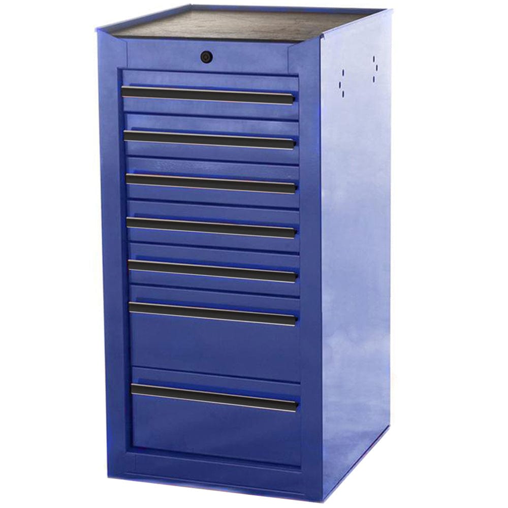 Maxim Pro Series 42” Side Cabinet MAXIM 7 Drawer Blue Side Cabinet Toolbox Extension Storage Medium Size Tool Box