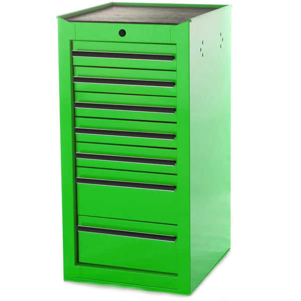 Maxim Pro Series 42” Side Cabinet MAXIM 7 Drawer Green Side Cabinet Toolbox Extension Storage Medium Size Tool Box