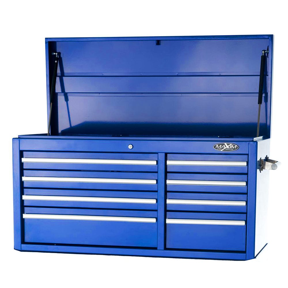 Maxim Pro Series 42” Top chest MAXIM 41" Blue 8 Drawer Top Tool Chest Heavy Duty Toolbox