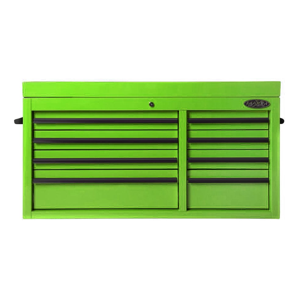 Maxim Pro Series 42” Top chest MAXIM 41" Green 8 Drawer Top Tool Chest Storage Toolbox