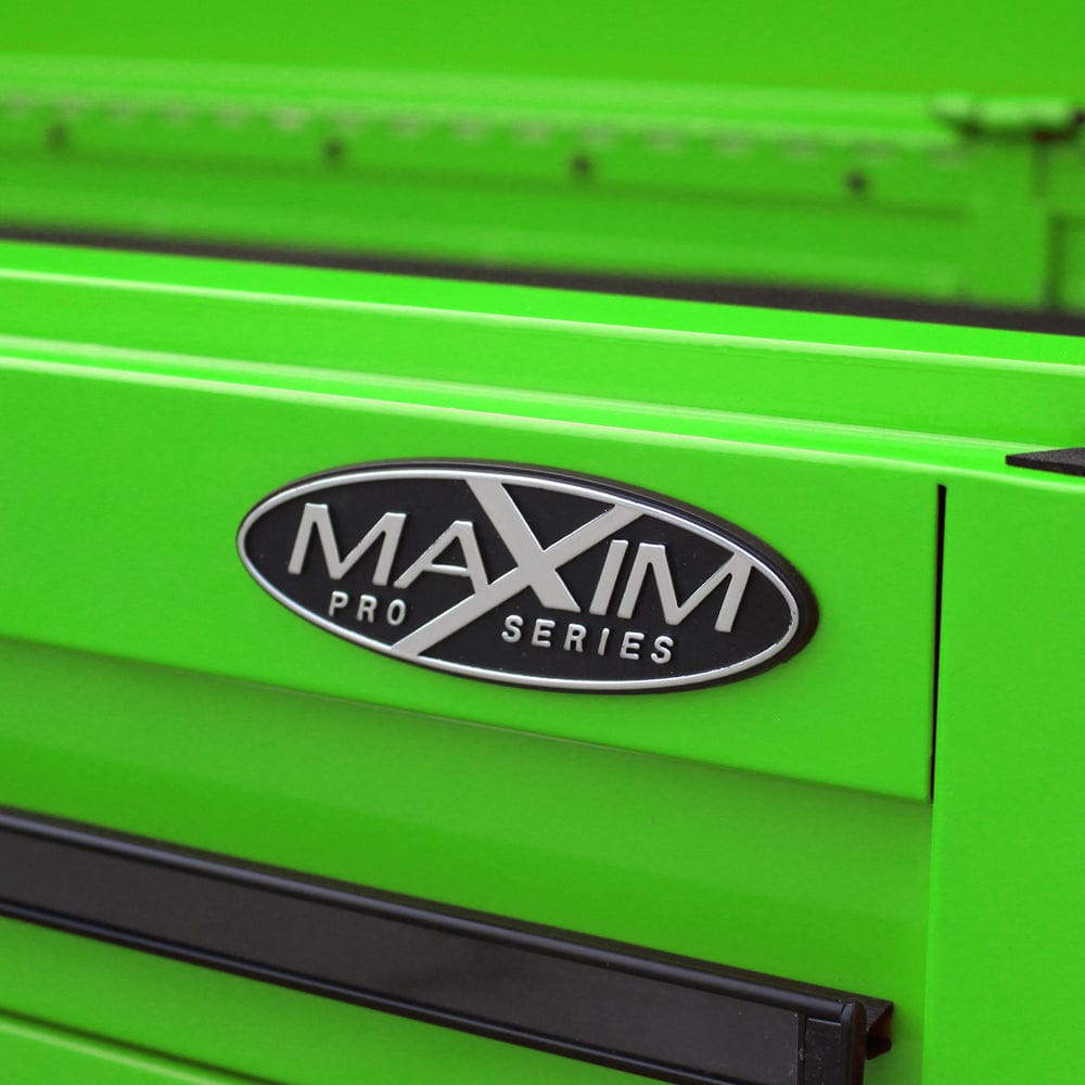 Maxim Pro Series 42” Top chest MAXIM 41" Green 8 Drawer Top Tool Chest Storage Toolbox