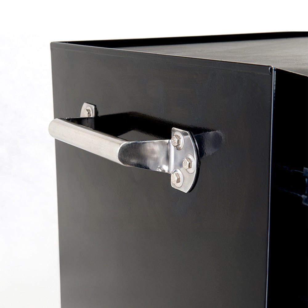 Maxim Pro Series 42” Workstation - 42” Roll cabinet +/- Stainless Steel Top MAXIM 42" Black 11 Drawer Roll Cabinet Storage Toolbox