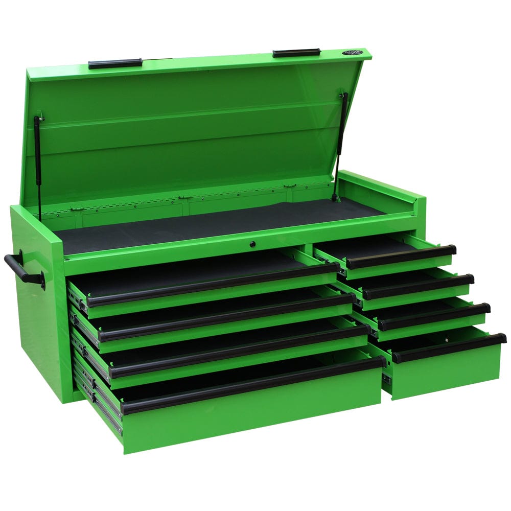 Maxim Pro Series 54” Combo - 54” Roll cabinet, 54” Top chest, 54” Side Locker MAXIM 54” Green 23 Drawers Complete Toolbox Combination