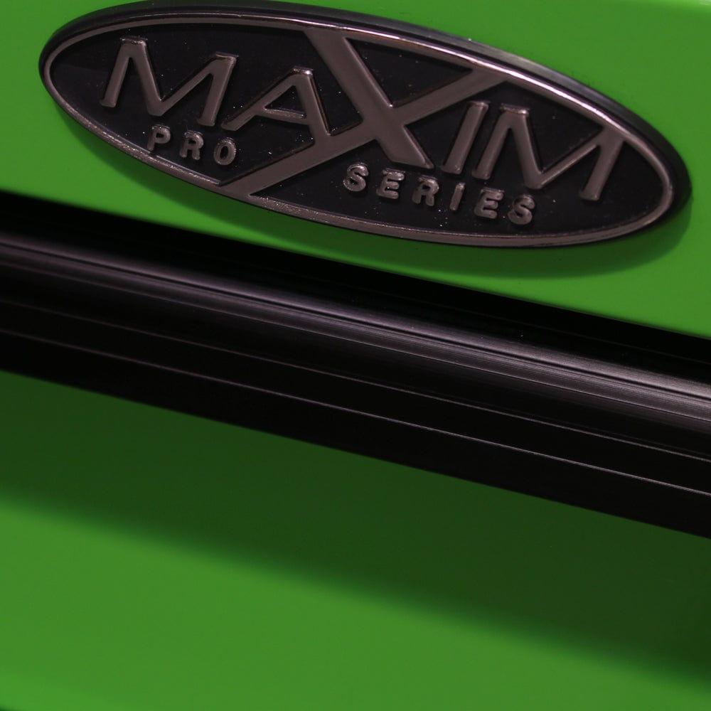 Maxim Pro Series 54” Combo - 54” Roll cabinet, 54” Top chest MAXIM 54” Green 18 Drawers Top Chest & Roll Cabinet Combo Toolbox