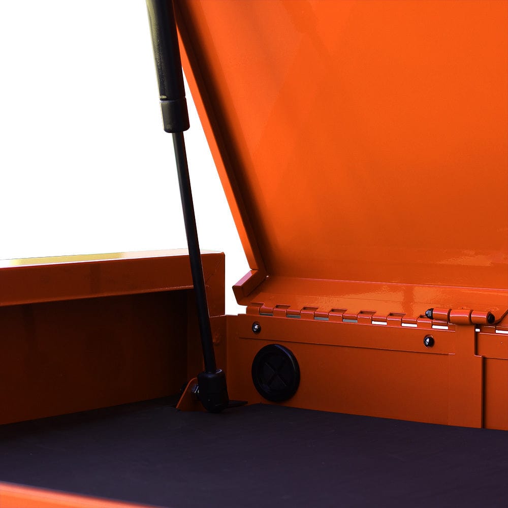 Maxim Pro Series 54” Combo - 54” Roll cabinet, 54” Top chest MAXIM 54” Orange 18 Drawers Top Chest & Roll Cabinet Combo Toolbox