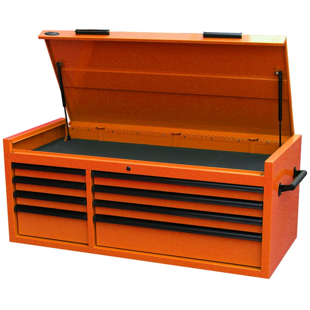 Maxim Pro Series 54” Top chest MAXIM 54” Orange  8 Drawers Top Chest Storage Toolbox