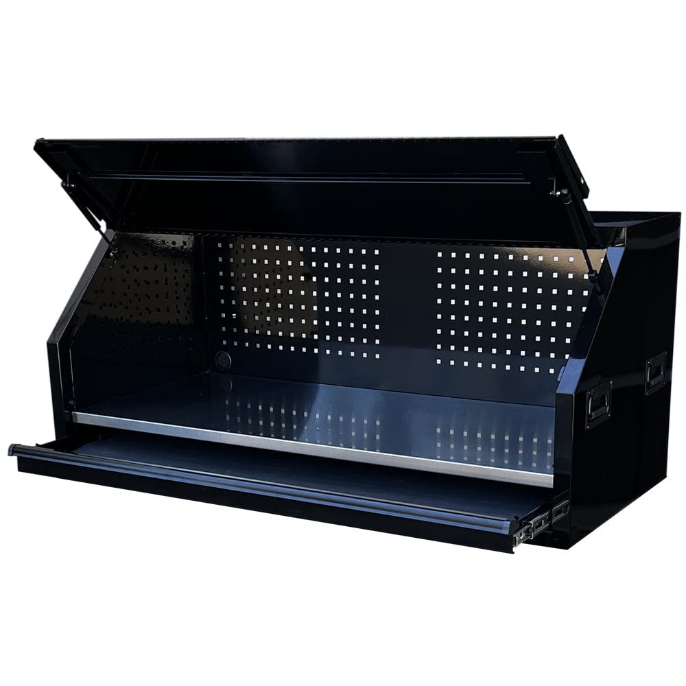 54 Inch Tool Box MAXIM 54” Black 1 Drawer Top Hutch Toolbox – Just Pro Tools