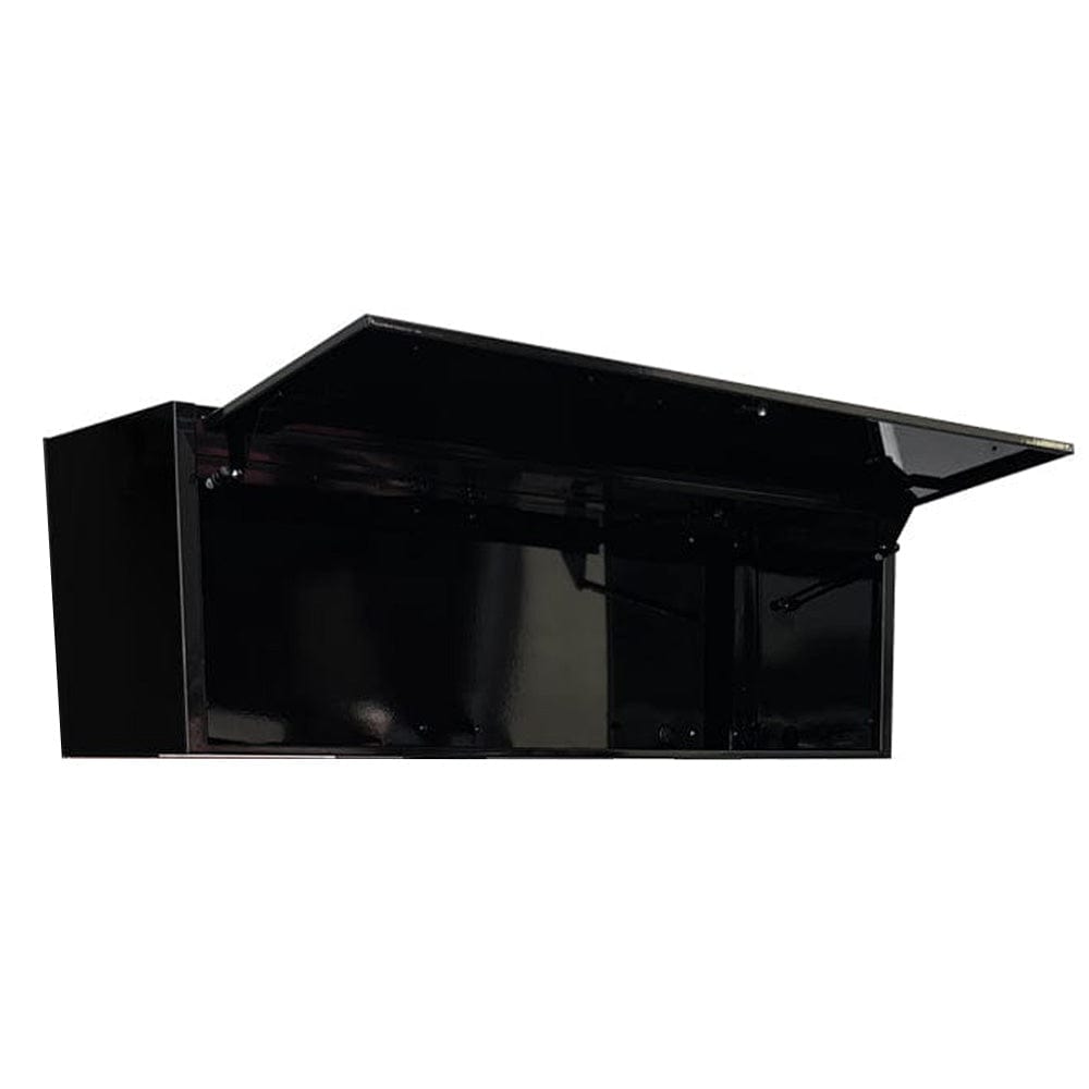Maxim Pro Series 54” Workstation - 54” Roll cabinet, 54” Top chest, 54” Splashback +/- Stainless Steel Top MAXIM 54” Black 10 Drawer Workstation Roll Cabinet, Splashback & Top Shelf